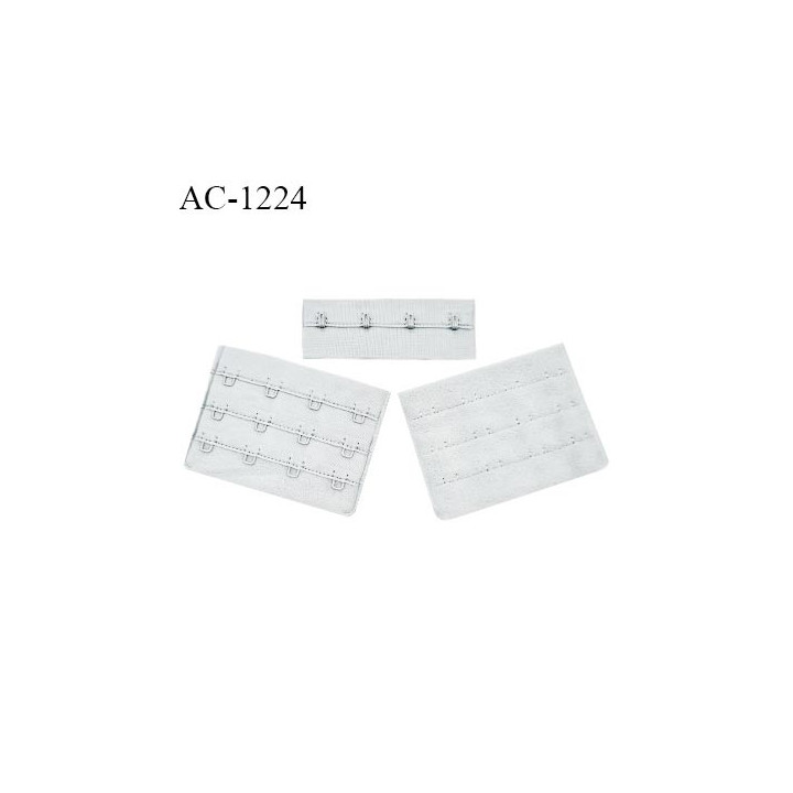 Agrafe 76 mm attache SG haut de gamme couleur gris bleuté 3 rangées 4 crochets largeur 76 mm hauteur 57 mm prix à l'unité