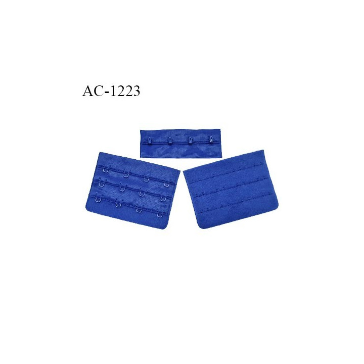 Agrafe 76 mm attache SG haut de gamme couleur nuit bleue  3 rangées 4 crochets largeur 76 mm hauteur 57 mm prix à l'unité