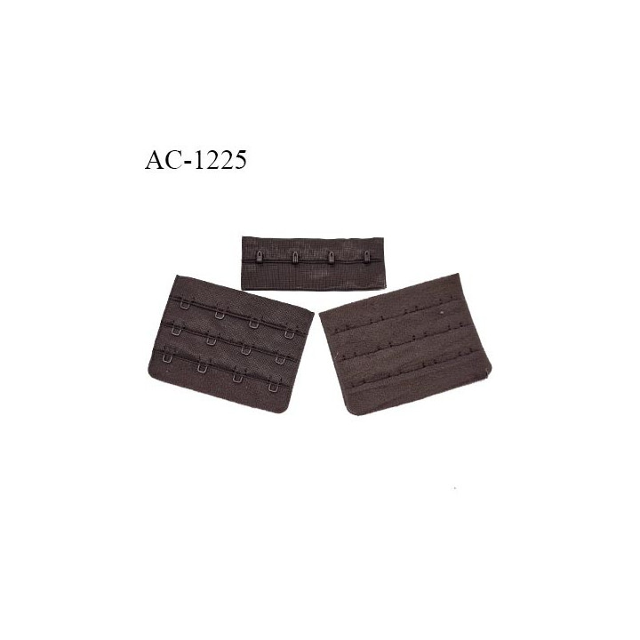 Agrafe 76 mm attache SG haut de gamme couleur marron teck 3 rangées 4 crochets largeur 76 mm hauteur 57 mm prix à l'unité