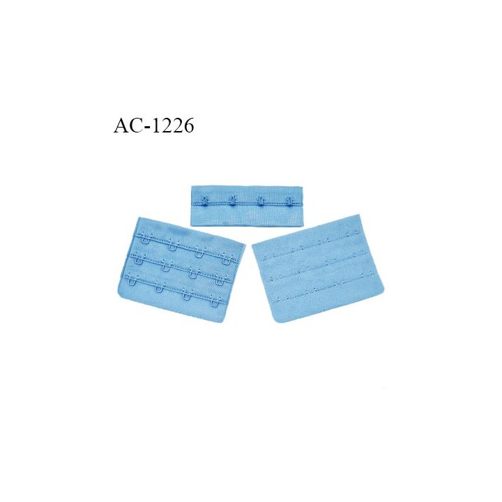Agrafe 76 mm attache SG haut de gamme couleur bleu 3 rangées 4 crochets largeur 76 mm hauteur 57 mm prix à l'unité