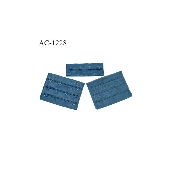 Agrafe 76 mm attache SG haut de gamme couleur bleu pétrole ou irisé 3 rangées 4 crochets largeur 76 mm prix à l'unité