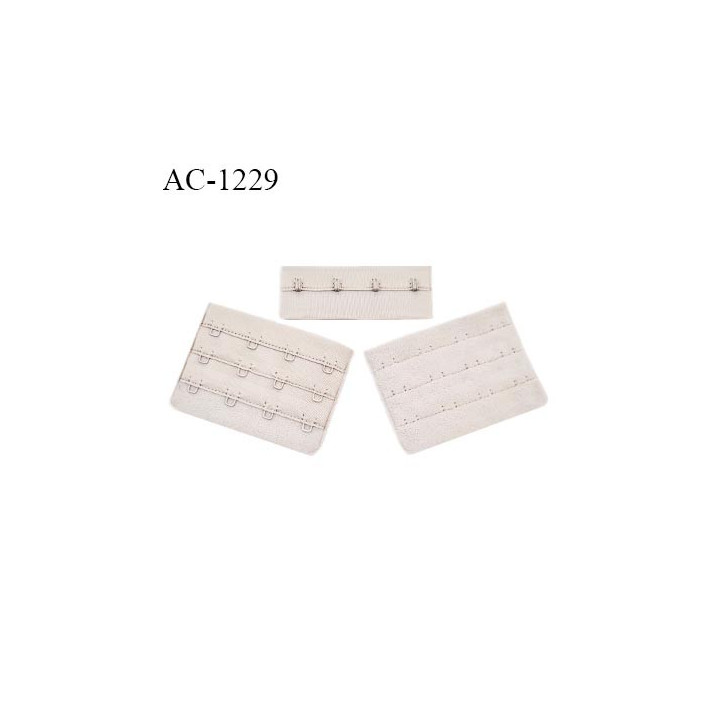 Agrafe 76 mm attache SG haut de gamme couleur fumé 3 rangées 4 crochets largeur 76 mm hauteur 57 mm prix à l'unité