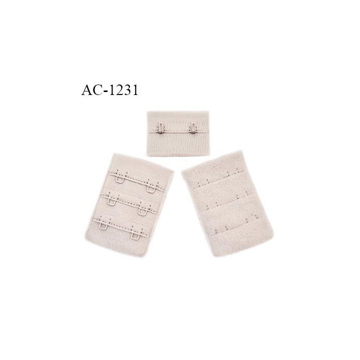 Agrafe 38 mm attache SG haut de gamme couleur fumé 3 rangées 2 crochets largeur 38 mm fabriqué en France prix à l'unité
