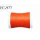 Bobine 500 m fil mousse polyester n° 110 couleur orange longueur 500 mètres bobiné en France