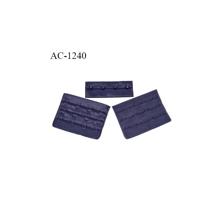 Agrafe 76 mm attache SG haut de gamme couleur bleu astral 3 rangées 4 crochets largeur 76 mm hauteur 57 mm prix à l'unité