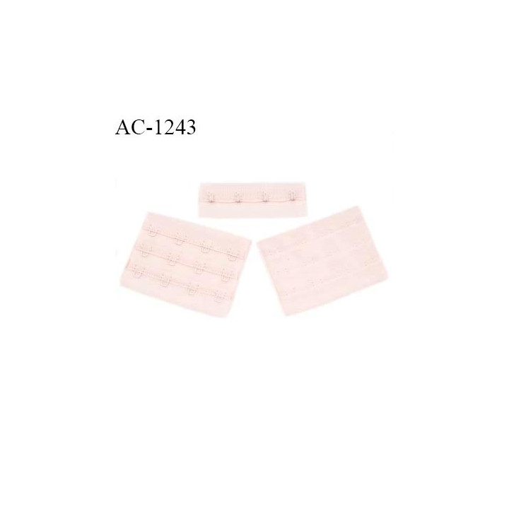 Agrafe 76 mm attache SG haut de gamme couleur rose amour 3 rangées 4 crochets largeur 76 mm hauteur 57 mm prix à l'unité