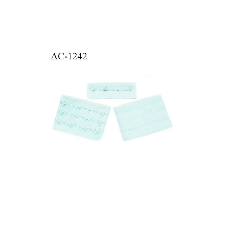 Agrafe 76 mm attache SG haut de gamme couleur bleu lagon 3 rangées 4 crochets largeur 76 mm hauteur 57 mm prix à l'unité
