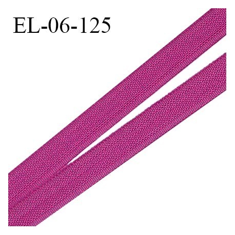 Elastique 6 mm fin spécial lingerie polyamide élasthanne couleur magenta grande marque fabriqué en France prix au mètre
