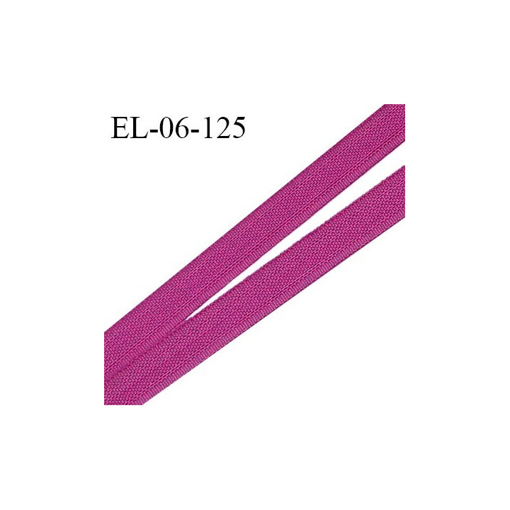Elastique 6 mm fin spécial lingerie polyamide élasthanne couleur magenta grande marque fabriqué en France prix au mètre
