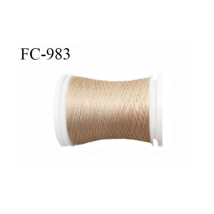 Bobine 500 m fil mousse polyamide n° 120 couleur chair longueur de 500 mètres bobiné en France