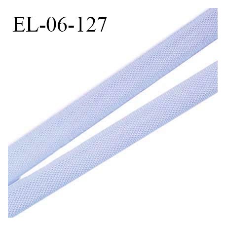 Elastique 6 mm fin spécial lingerie polyamide élasthanne couleur bleu ciel grande marque fabriqué en France prix au mètre