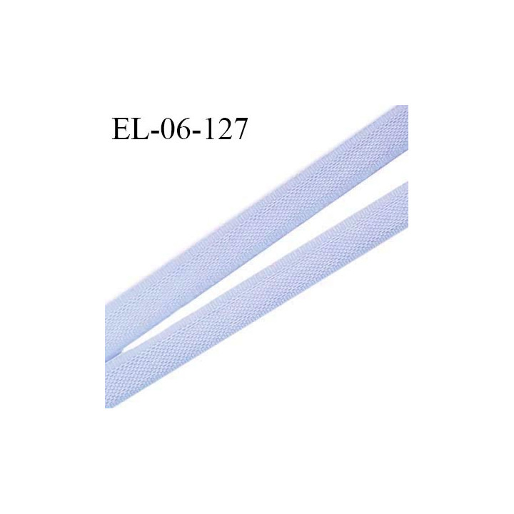 Elastique 6 mm fin spécial lingerie polyamide élasthanne couleur bleu ciel grande marque fabriqué en France prix au mètre
