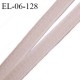 Elastique 6 mm fin spécial lingerie polyamide élasthanne couleur rose thé grande marque fabriqué en France prix au mètre