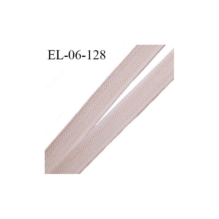 Elastique 6 mm fin spécial lingerie polyamide élasthanne couleur rose thé grande marque fabriqué en France prix au mètre