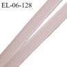 Elastique 6 mm fin spécial lingerie polyamide élasthanne couleur rose thé grande marque fabriqué en France prix au mètre