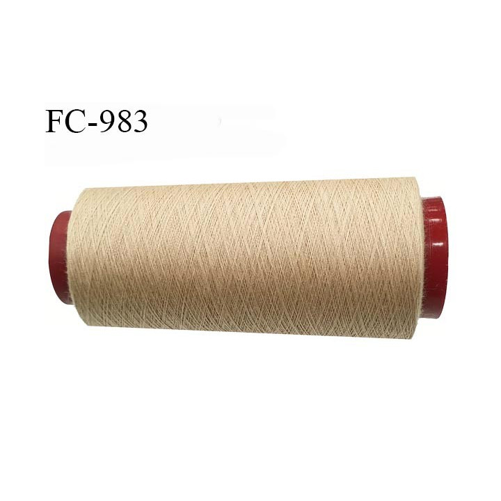 Cone 5000 m fil mousse polyamide n° 120 couleur chair longueur de 5000 mètres bobiné en France