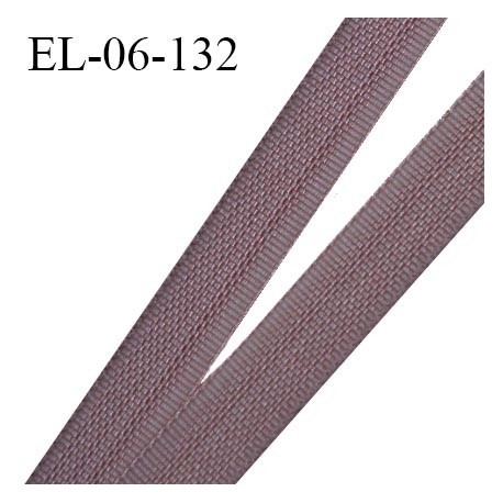 Elastique 6 mm fin spécial lingerie polyamide élasthanne couleur teck grande marque fabriqué en France prix au mètre