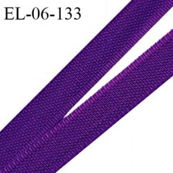 Elastique 6 mm fin spécial lingerie polyamide élasthanne couleur violet orchidée fabriqué en France prix au mètre