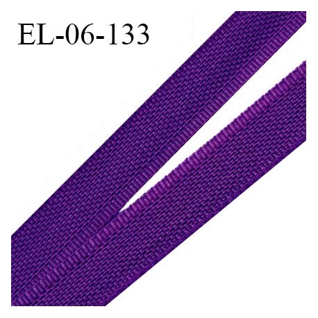 Elastique 6 mm fin spécial lingerie polyamide élasthanne couleur violet orchidée fabriqué en France prix au mètre
