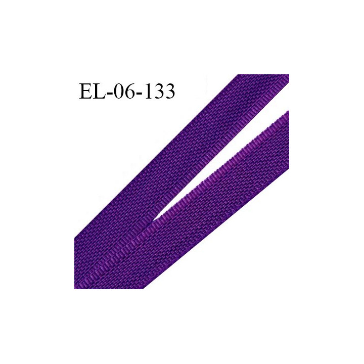 Elastique 6 mm fin spécial lingerie polyamide élasthanne couleur violet orchidée fabriqué en France prix au mètre