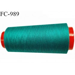CONE de fil polyester fil n° 120 Coats Epic vert de 1000 mètres bobiné en France résistance à la cassure 1000 grammes