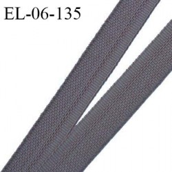 Elastique 6 mm fin spécial lingerie polyamide élasthanne couleur gris platine grande marque fabriqué en France prix au mètre