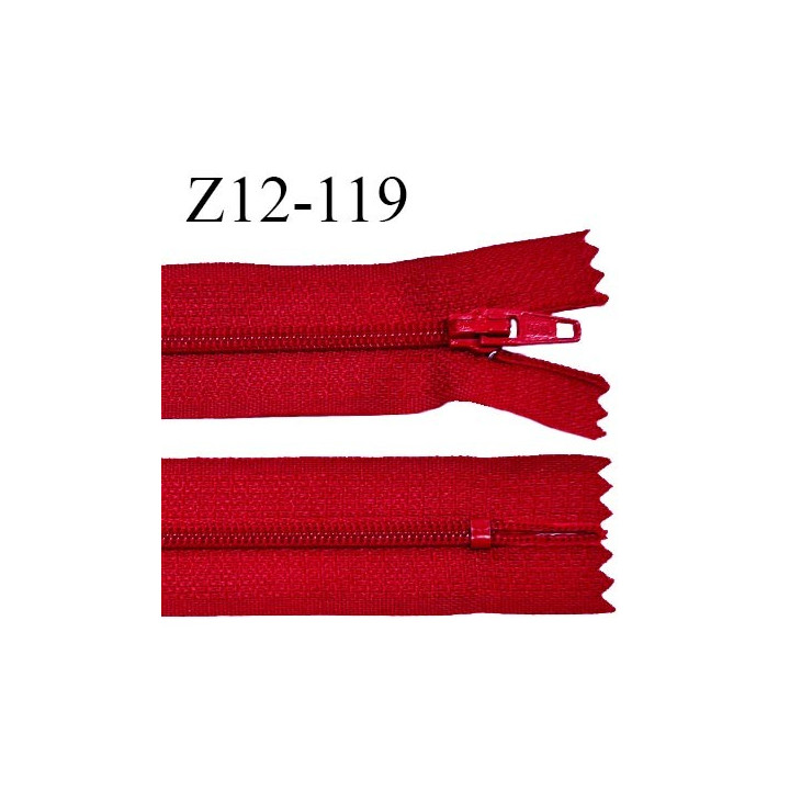 Fermeture zip 12 cm non séparable largeur 2.5 cm zip nylon longueur 12 cm largeur 4 mm prix à la pièce