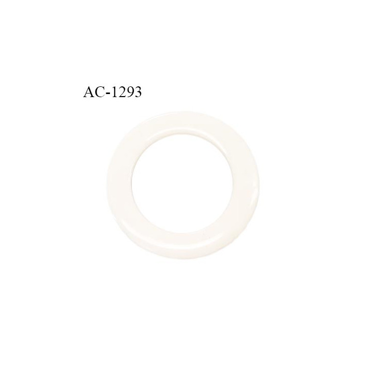 Anneau en pvc couleur naturel écru diamètre extérieur 90 mm diamètre intérieur 58 mm épaisseur 4 mm prix à la pièce
