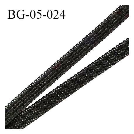 Droit fil à plat 5 mm fin spécial lingerie et couture du prêt-à-porter couleur noir prix pour un rouleau de 25 mètres