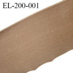Elastique plat très belle qualité couleur marron clair largeur 120 mm semi rigide très solide prix au mètre