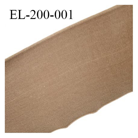 Elastique plat très belle qualité couleur marron clair largeur 120 mm semi rigide très solide prix au mètre