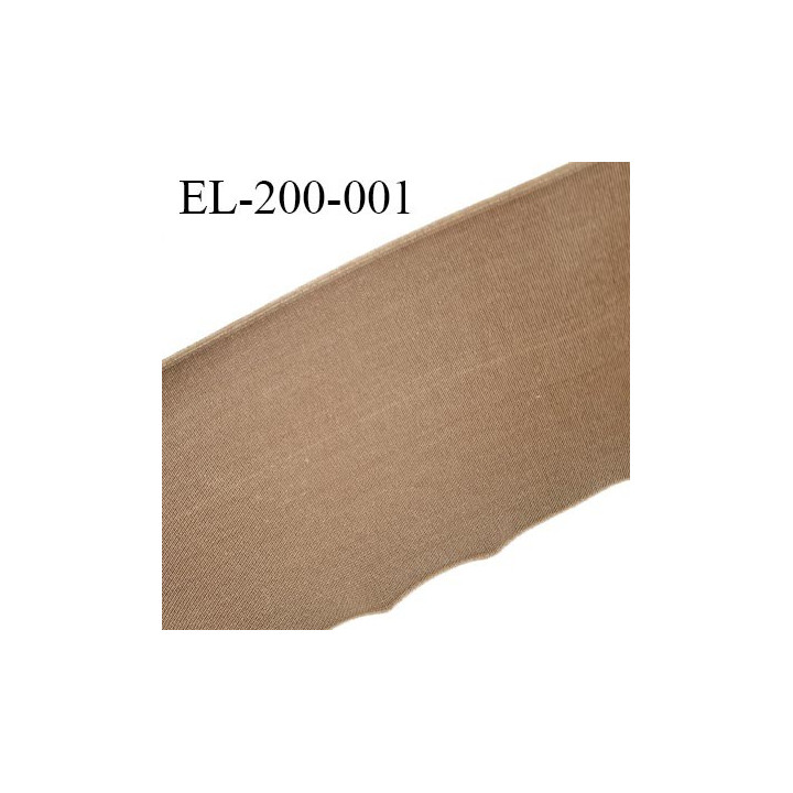 Elastique plat très belle qualité couleur marron clair largeur 120 mm semi rigide très solide prix au mètre