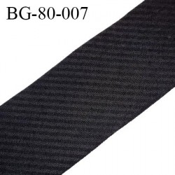 Galon rehausse 80 cm couleur noir à rayures légèrement brillant largeur 80 cm prix au mètre