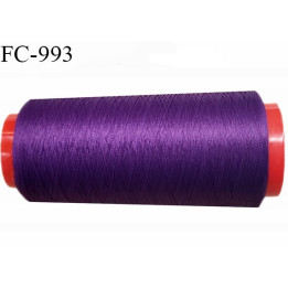 Cone 1000 m fil mousse polyamide n° 120 couleur violet longueur de 1000 mètres bobiné en France