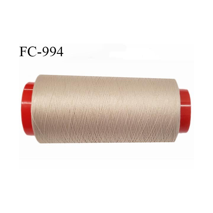 Cone 2000 m fil mousse polyamide n° 120 couleur peau longueur de 2000 mètres bobiné en France