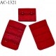 Agrafe 38 mm attache SG haut de gamme couleur rouge tentation 3 rangées 2 crochets fabriqué en France prix à l'unité