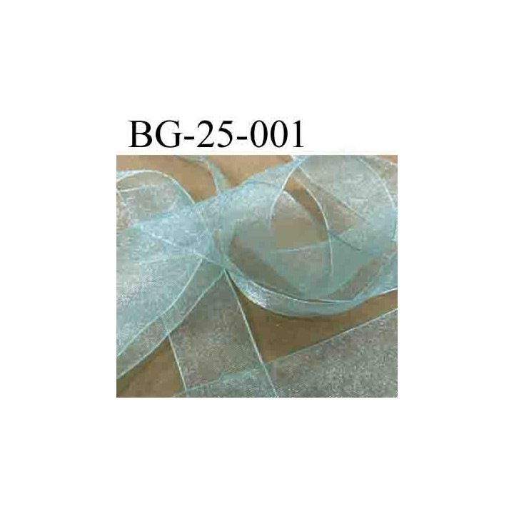 biais galon ruban couleur vert brillant  largeur 25 mm monofil vendu au mètre