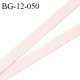 Devant bretelle 12 mm en polyamide attache bretelle rigide pour anneaux couleur rose pétale haut de gamme prix au mètre