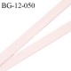 Devant bretelle 12 mm en polyamide attache bretelle rigide pour anneaux couleur rose pétale haut de gamme prix au mètre
