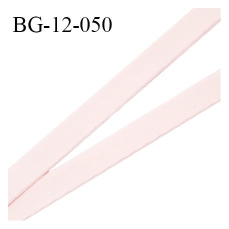 Devant bretelle 12 mm en polyamide attache bretelle rigide pour anneaux couleur rose pétale haut de gamme prix au mètre