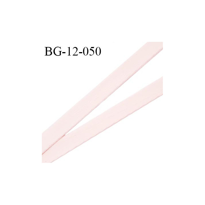 Devant bretelle 12 mm en polyamide attache bretelle rigide pour anneaux couleur rose pétale haut de gamme prix au mètre