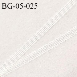 Droit fil à plat 5 mm fin spécial lingerie et couture du prêt-à-porter couleur écru prix pour un rouleau de 25 mètres