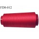Destockage Cone 5000 m fil  polyester n°120 couleur rouge tirant sur le framboise longueur 5000 mètres  bobiné en France