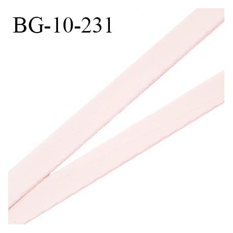 Devant bretelle 10 mm en polyamide attache bretelle rigide pour anneaux couleur rose pétale haut de gamme prix au mètre