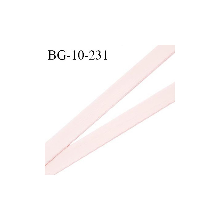 Devant bretelle 10 mm en polyamide attache bretelle rigide pour anneaux couleur rose pétale haut de gamme prix au mètre