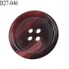 Bouton 27 mm en pvc couleur bordeaux et rose marbré diamètre 27 mm 2 trous prix à la pièce