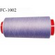 Cone 1000 m fil mousse polyamide n° 120 couleur lavande longueur de 1000 mètres bobiné en France