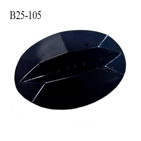 Bouton 25 mm en pvc couleur noir bouton plat à facette brillante dos chromé épaisseur 8 mm prix à la pièce
