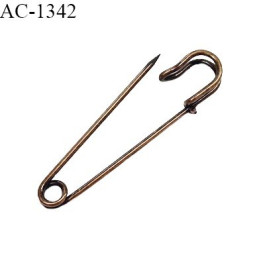 Epingle métal couleur laiton épingle pour kilt et autres longueur 7 cm largeur 1.5 cm prix à l'unité