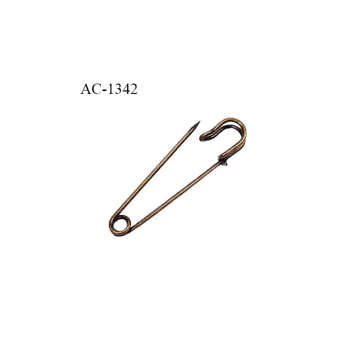 Epingle métal couleur laiton épingle pour kilt et autres longueur 7 cm largeur 1.5 cm prix à l'unité